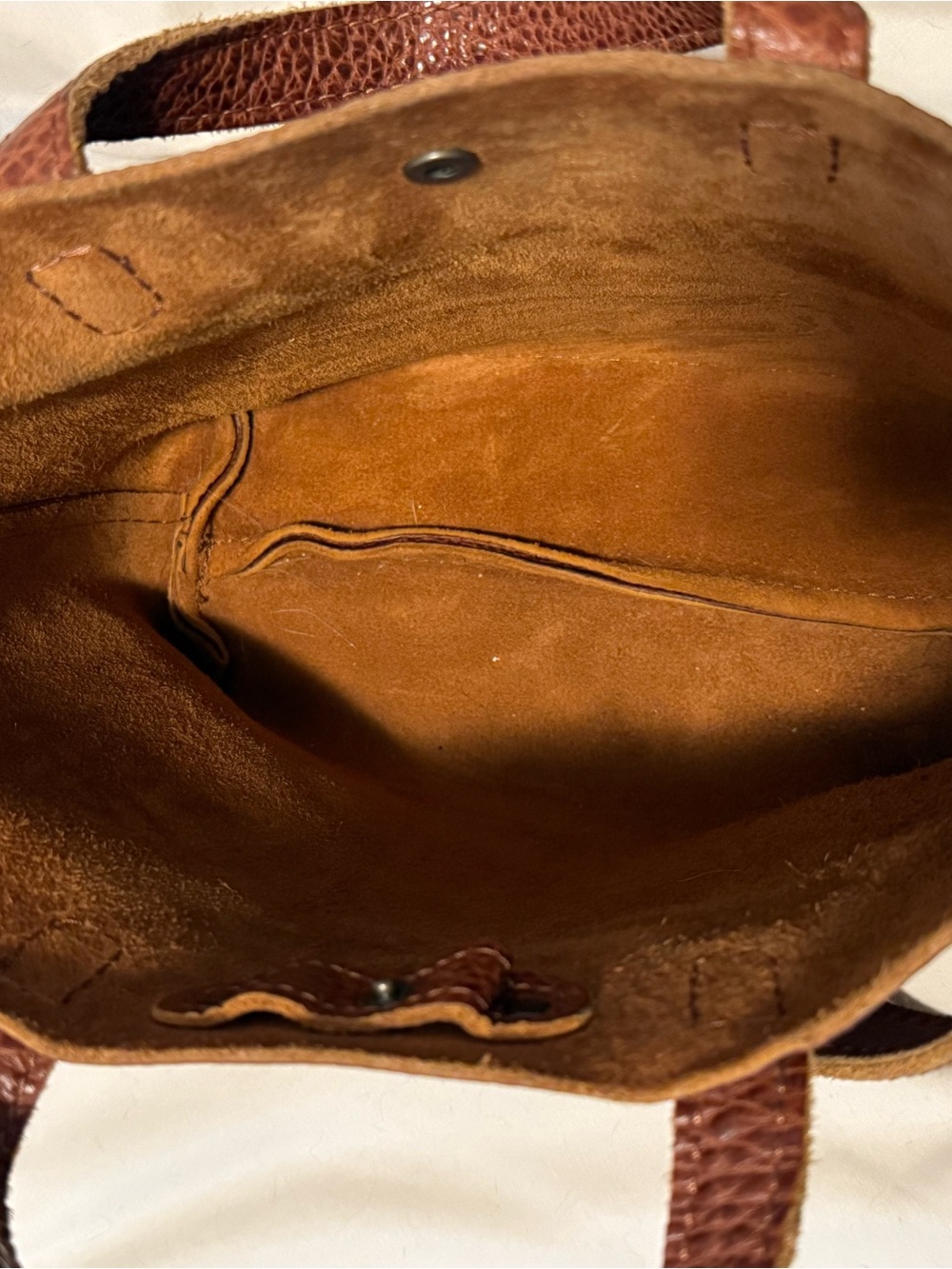 Portland Leather Goods “Nutmeg” Mini Crossbody Tote - Picture 3 of 8
